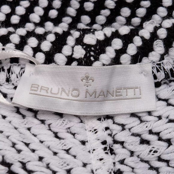 BRUNO MANETTI Tweed Shorts Size M Two Tone High Waist Made in Italy $360 - Picture 5 of 6